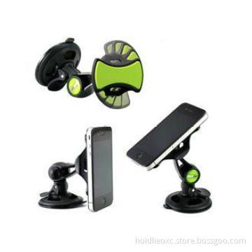 Green Wireless Plastic Phone Holder / Car Phone Mount for I
